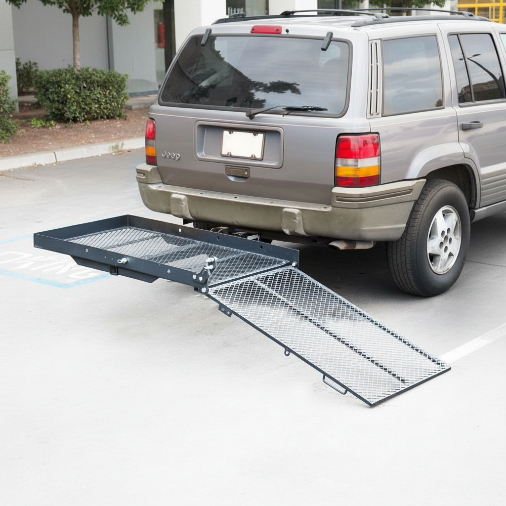 Mobility Carrier Wheelchair Scooter Rack Disability Medical Ramp Hitch Mount New