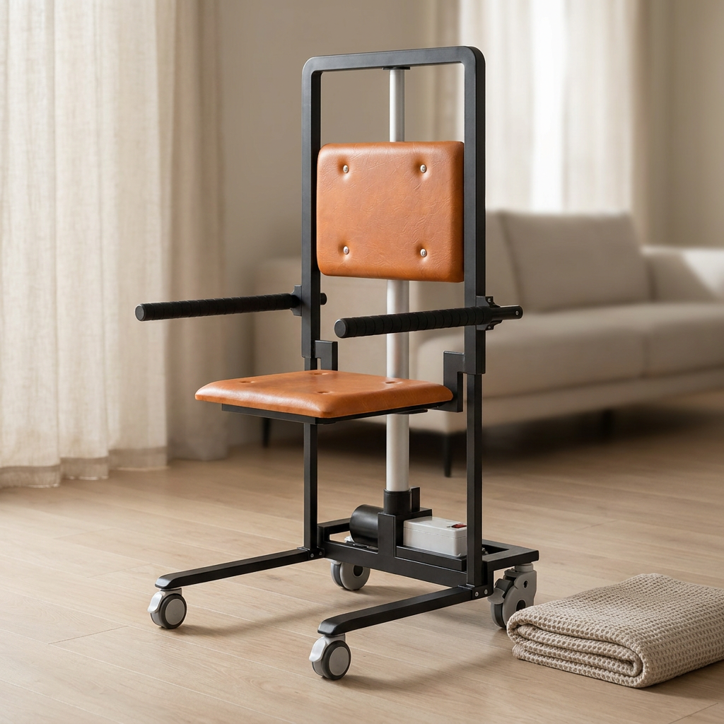 Electric Floor Lift with 4 Wheels for Elderly,Indoor Outdoor Chair Lift Device to Lift Elderly from Floor,Support up to 450 LBS 2 — Studio Shot