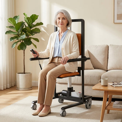 Electric Floor Lift with 4 Wheels for Elderly,Indoor Outdoor Chair Lift Device to Lift Elderly from Floor,Support up to 450 LBS 2 — Lifestyle