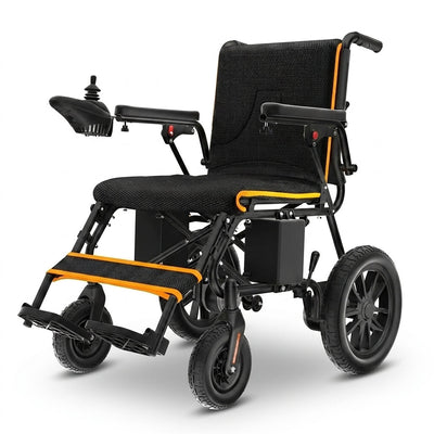 Electric Wheelchair Built for All Terrain, 20+ Mile Range, 500W Dual Motors, Lightweight Foldable