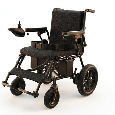 Electric Wheelchair Built to Support All Terrain Mobility, Foldable Design, 360° Joystick, 20+ Mile Range