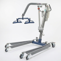 Hydraulic Patient Lift Built for Home Care Safety, 6-Point Spreader, Electric Upgrade, Expandable Base — Studio Shot