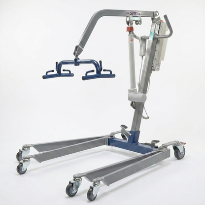 Hydraulic Patient Lift Built for Home Care Safety, 6-Point Spreader, Electric Upgrade, Expandable Base — Studio Shot
