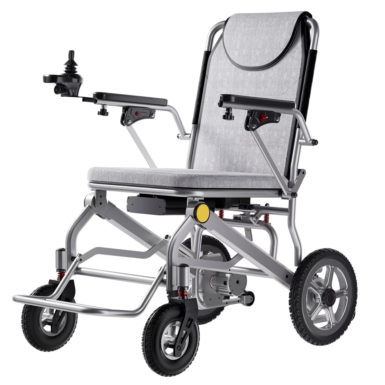 33Lbs Folding Electric Wheelchair, Motorized Wheelchair with Safety Features, Lithium Battery, Ideal for Seniors & Travel