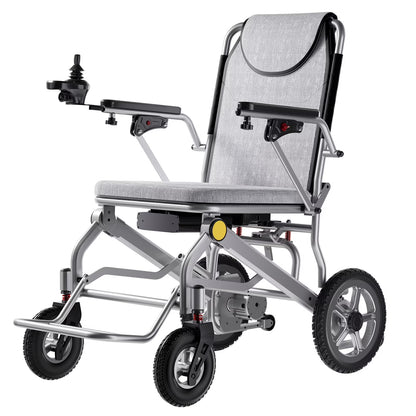 33Lbs Folding Electric Wheelchair, Motorized Wheelchair with Safety Features, Lithium Battery, Ideal for Seniors & Travel