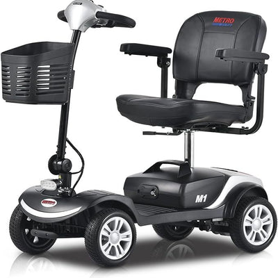 4-Wheel Electric Mobility Scooter for Seniors - Compact & Heavy Duty