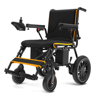 Electric Wheelchair 20+ Miles Range All Terrain, Portable Motorized Wheelchair for Seniors, Lightweight Foldable Electric Wheelchair, 5 Years Warranty, 500W Dual Motors Powerful, Orange