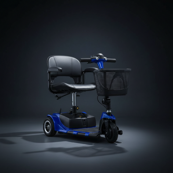 3 Wheel Folding Mobility Scooter for Adults & Seniors, Heavy-Duty Electric Powered Mobility Scooter & 12 Mile Long Range, All Terrain Travel Wheelchair with 9¡Ã Climbing Capacity, 265Lb Capacity